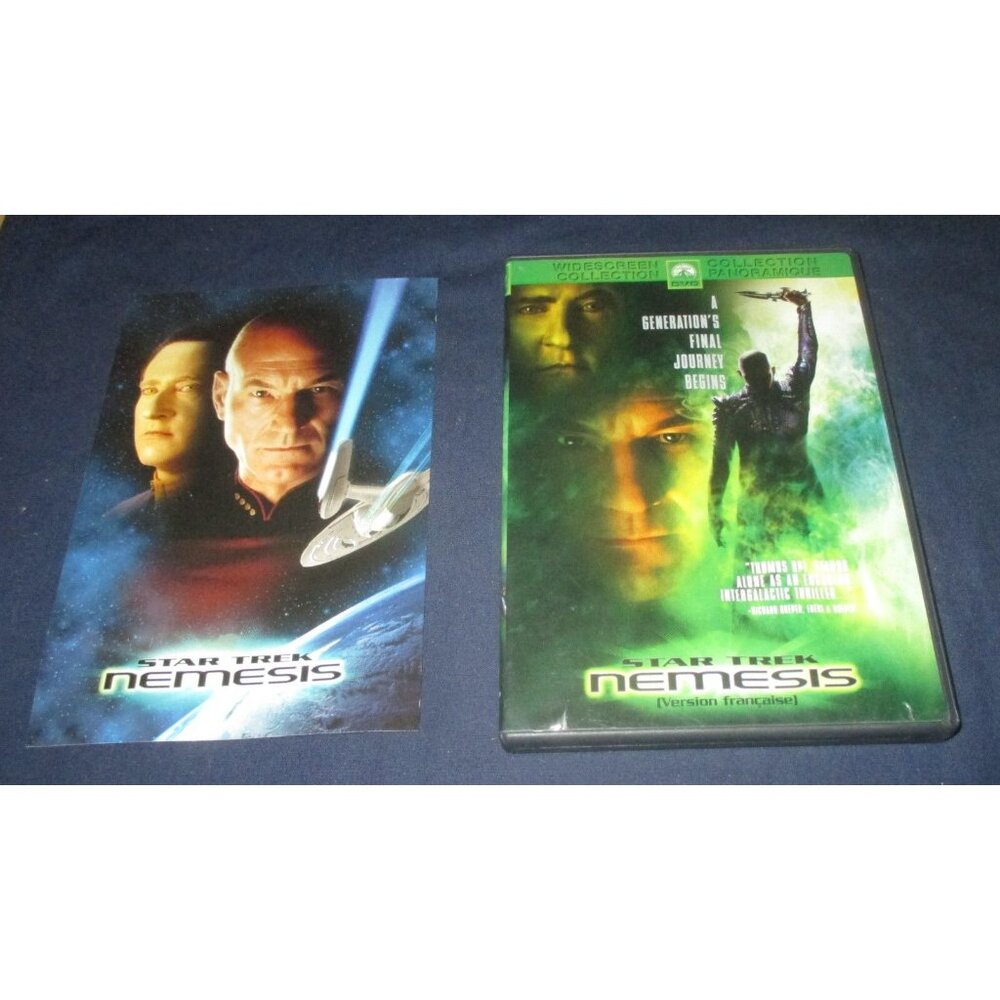 Star Trek Nemesis (DVD, 2002, Canadian, Widescreen)
